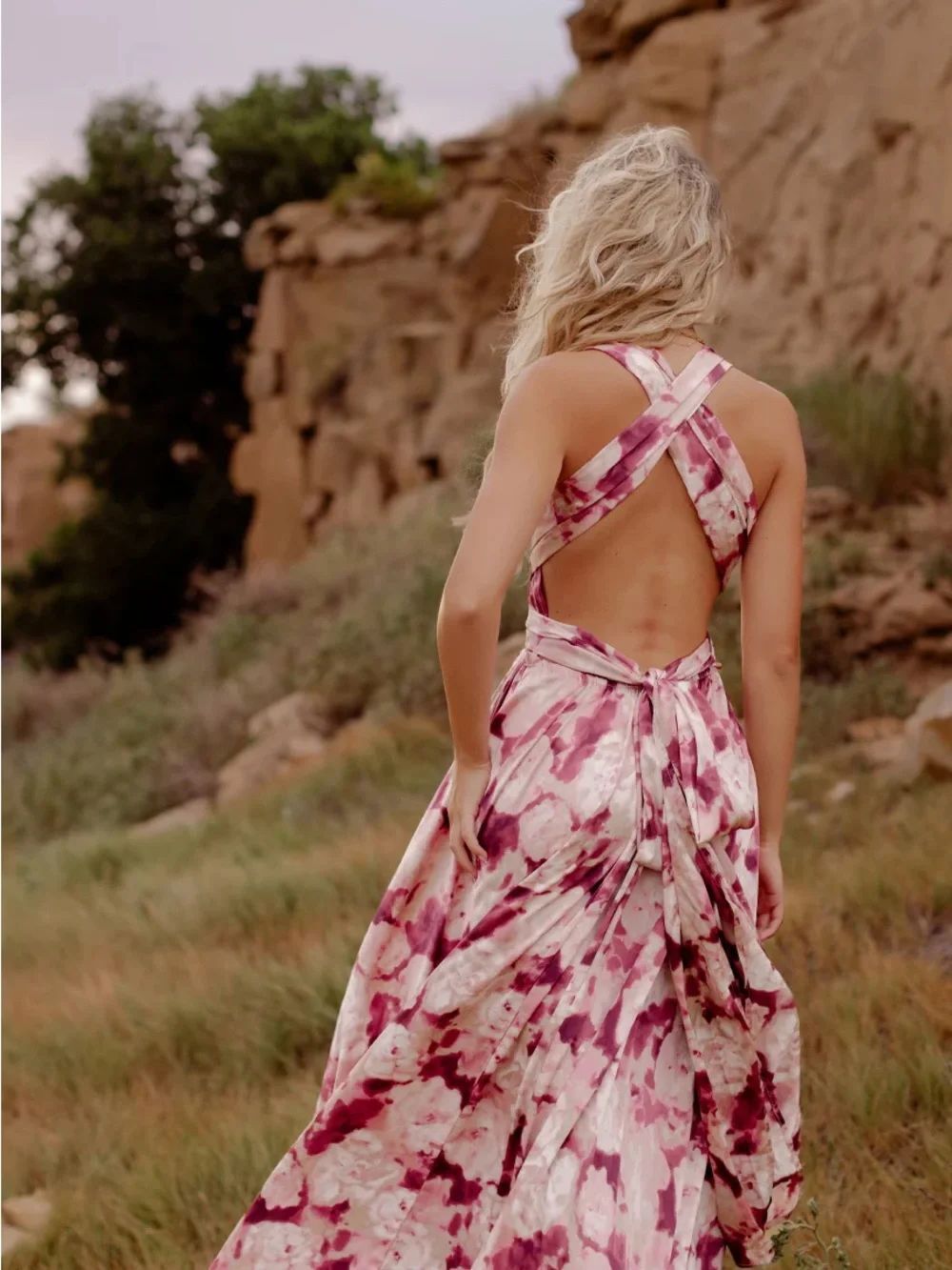 Joyfolie June impact dress in warm watercolor • xs / Small - Picture 9 of 9